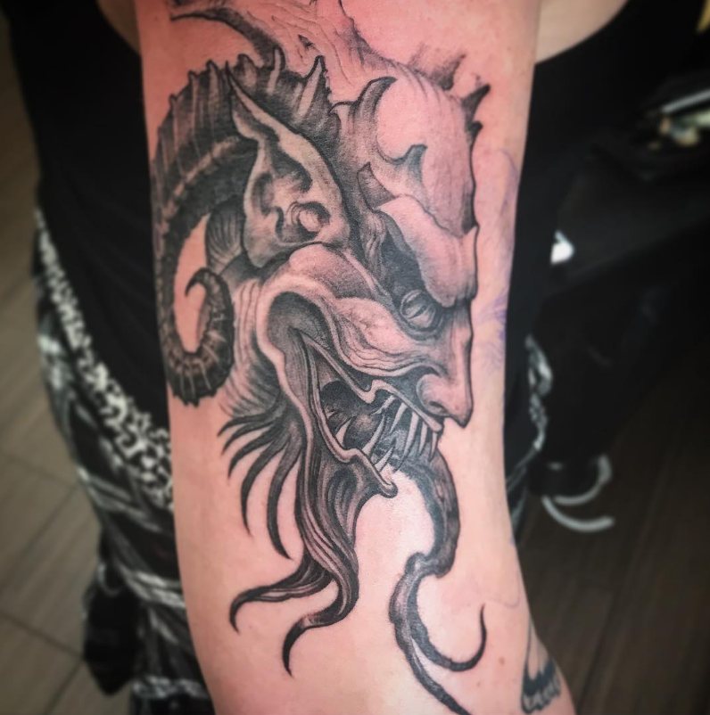Demon tattoo by Chris Turnbow